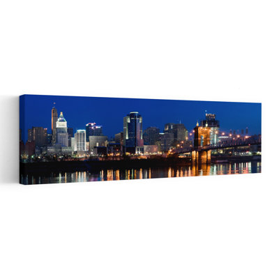 Skyscrapers In A City, Cincinnati, Ohio, Usa Abstract Contemporary Architecture City Wall Art