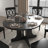Kitchen Oval Dining Table, 59X43 Inch Expandable, Removable Leaf, Black Trestle X Base, Fine Craftsmanship, Seats 6 Quality,