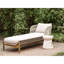 Méridienne d'extérieur Gouchee Home Portofino - Corde naturelle et bois d'acacia