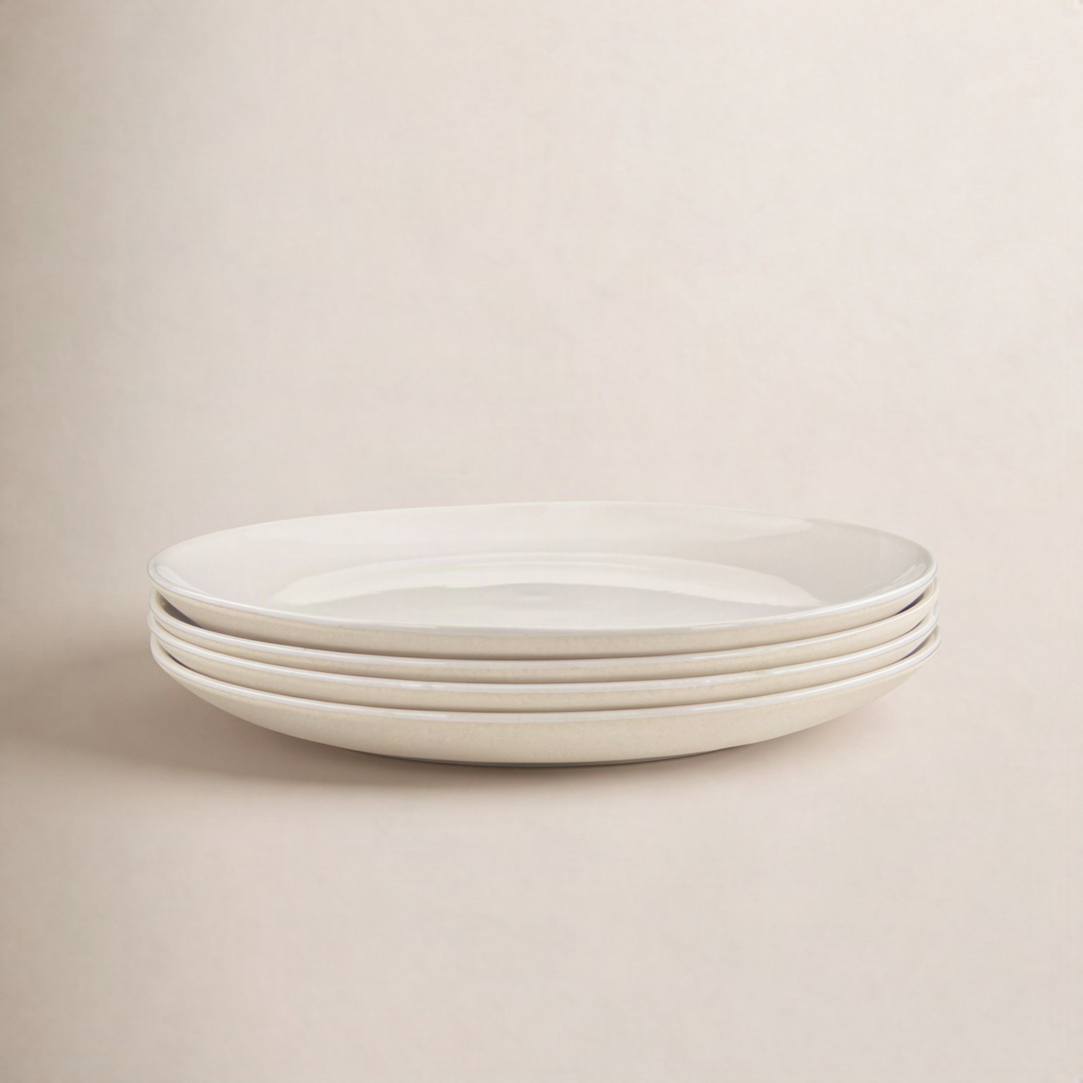 Shell Bisque 9" Porcelain Salad Plate, White