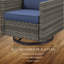 Fauteuil coulissant et pivotant en osier pour 4 personnes Hansencamp-110960062-110960064