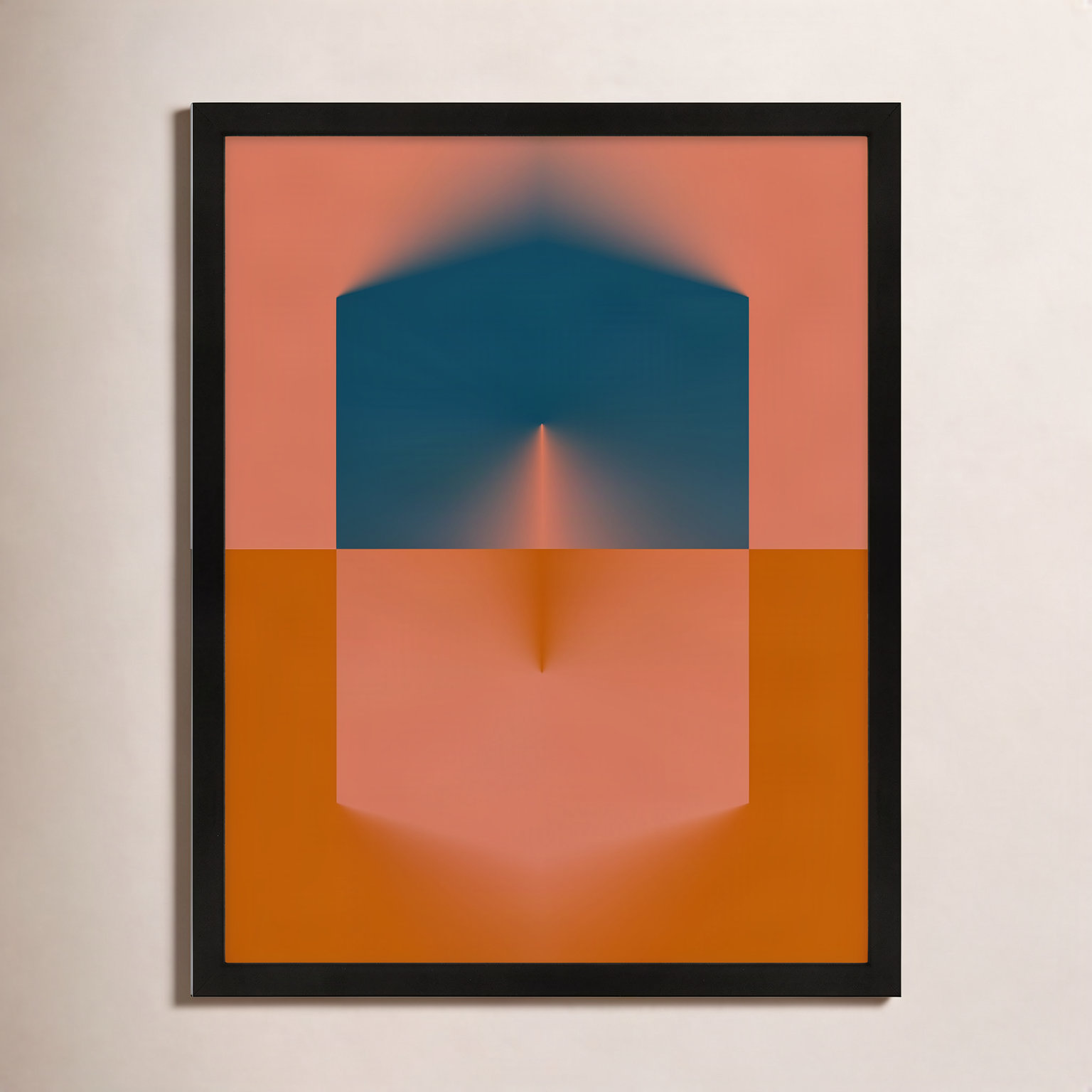 Capsule Collection 1 Painting, Black Framed, 20" H x 16" W x 1.25" D