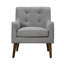 Fauteuil capitonné 25 po Mid Century-27887566
