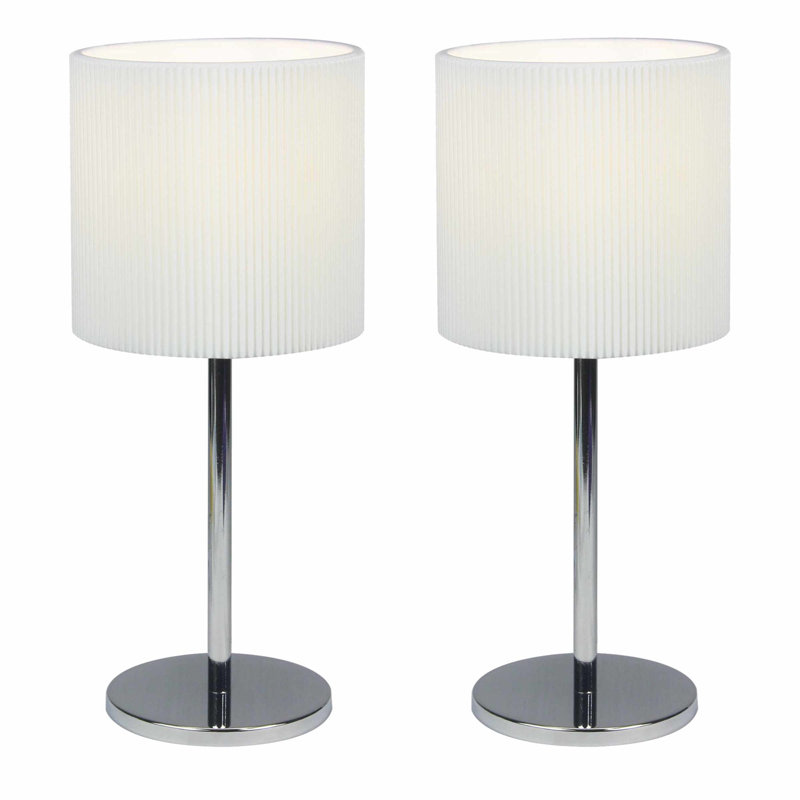 Mergeron Metal Table Lamp, White
