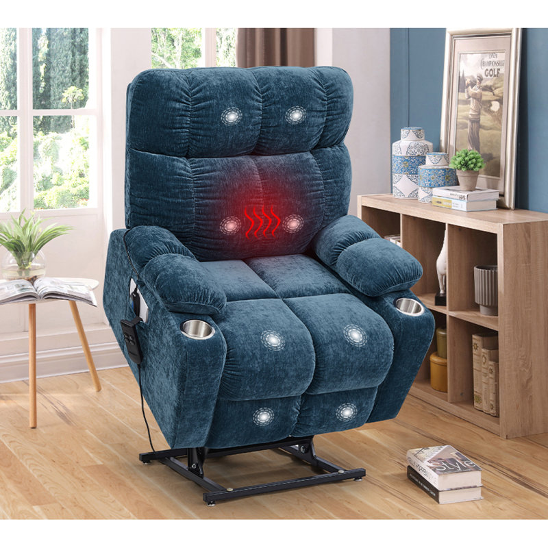 Fauteuil inclinable électrique Liyasi Dual OKIN, Bleu
