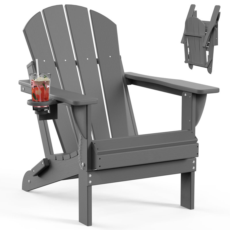 Folding Adirondack Chairs HDPE Weather Resistant