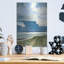 Art mural en métal luxueux «Ocean View Beach 3» par Emma Caroline-114972510