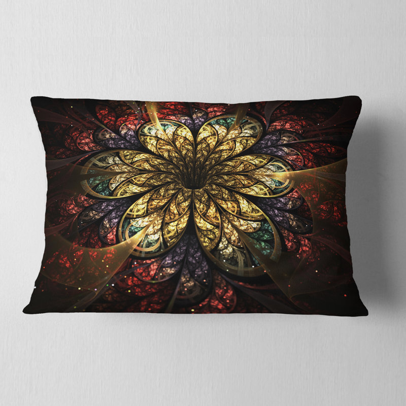 Coussin lombaire en fleur d’art digitale