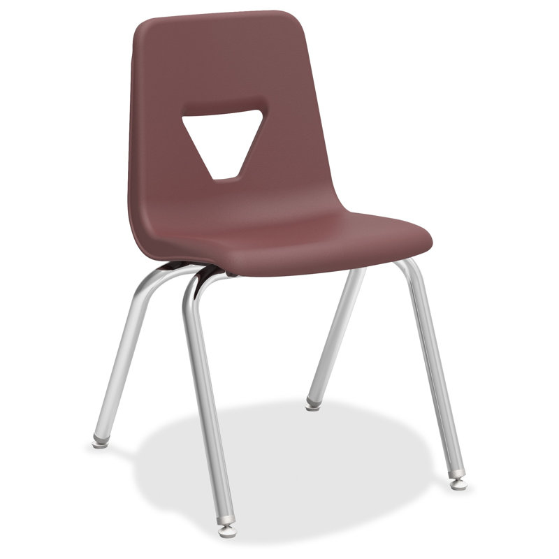 Chaise de classe empilable, Vin, H 18 po