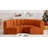 Hiten Upholstered Curved Sectional Reversible-89266573