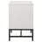 Yountville White 2-Drawer Nightstand Bedside Table