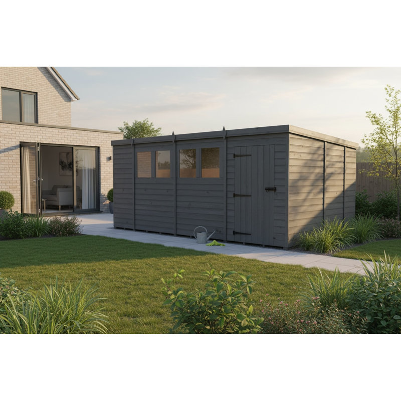 14x10 Pent Composite Shed