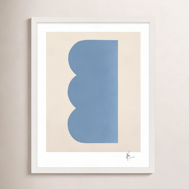Keyhole 6 Painting by Lee Lessem, 20" H x 16" W, White