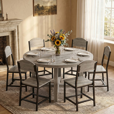 Archy Rustic Farmhouse Wood Ladder Back Dining Side Chair