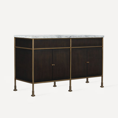 Meuble-lavabo en laiton vieilli avec bronze antique 60,19 po Craft Series
