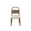Chaise en bois à dossier arqué (ensemble de 2)