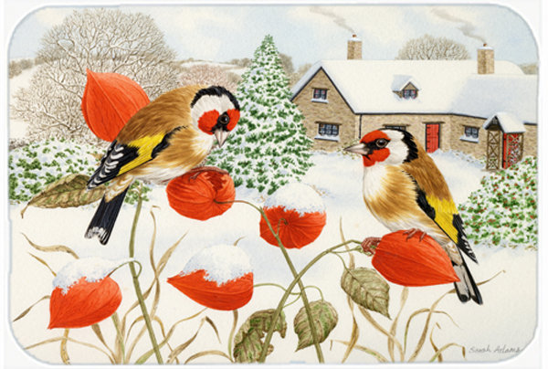 Planche à découper en verre caroline trésors es European Goldfinch