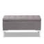 Polyester Upholstered Storage Bench-238857752