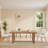 72" Solid Wood Dining Table For 6 People