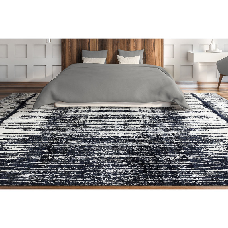Hand Knotted Area Rug, Rectangle 8' x 10'