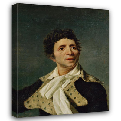 "Portrait of Jean-Paul Marat" by  Joseph Boze - Gallery Wrap Canvas Wall Art
