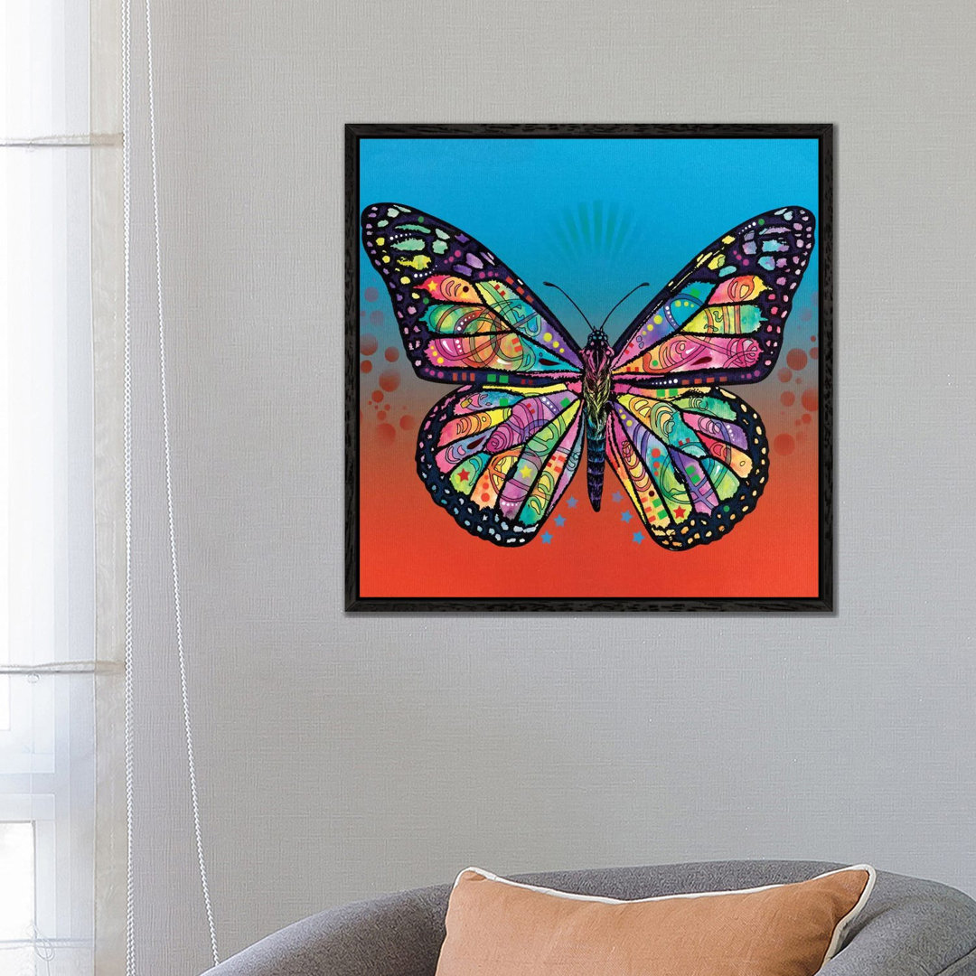 Der Schmetterling von Dean Russo - Galerie-verpackte Leinwand Giclée auf Leinwand