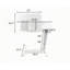 Plateau blanc pour ordinateur portable avec roulettes, réglable en hauteur pour la lecture et le travail dans un lit mobile