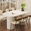 Table de salle à manger blanche-2054417617