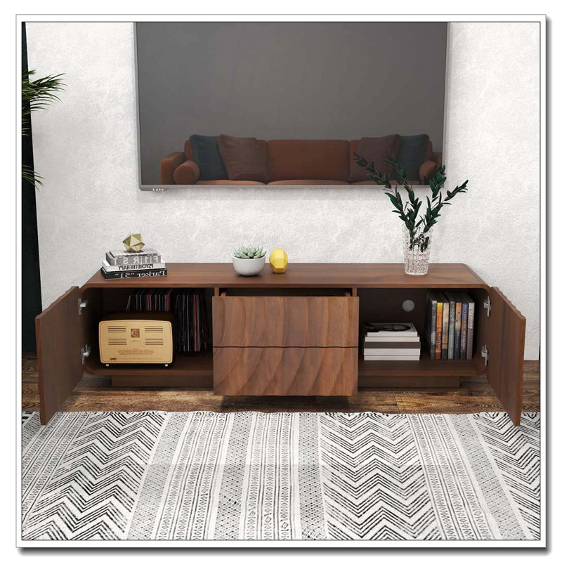 58''Tv Stand, Walnut Brown