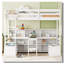 Lit mezzanine simple avec tablettes de rangement, tiroirs, siège et bureau-465568003