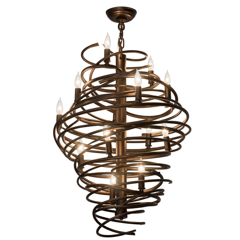 Caylen 13 - Light Dimmable Geometric Chandelier