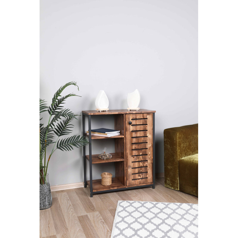 Bibliothèque standard en métal H 32,95 "x l 28,35" Zoila