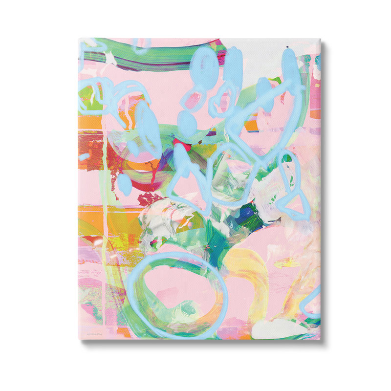 Art mural pastel abstrait par Kamdon Kreations, Giclée encadrée blanc bord de mer, H 30 po x l 24 po