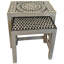 Ensemble de 2 tables d'appoint gigognes grises