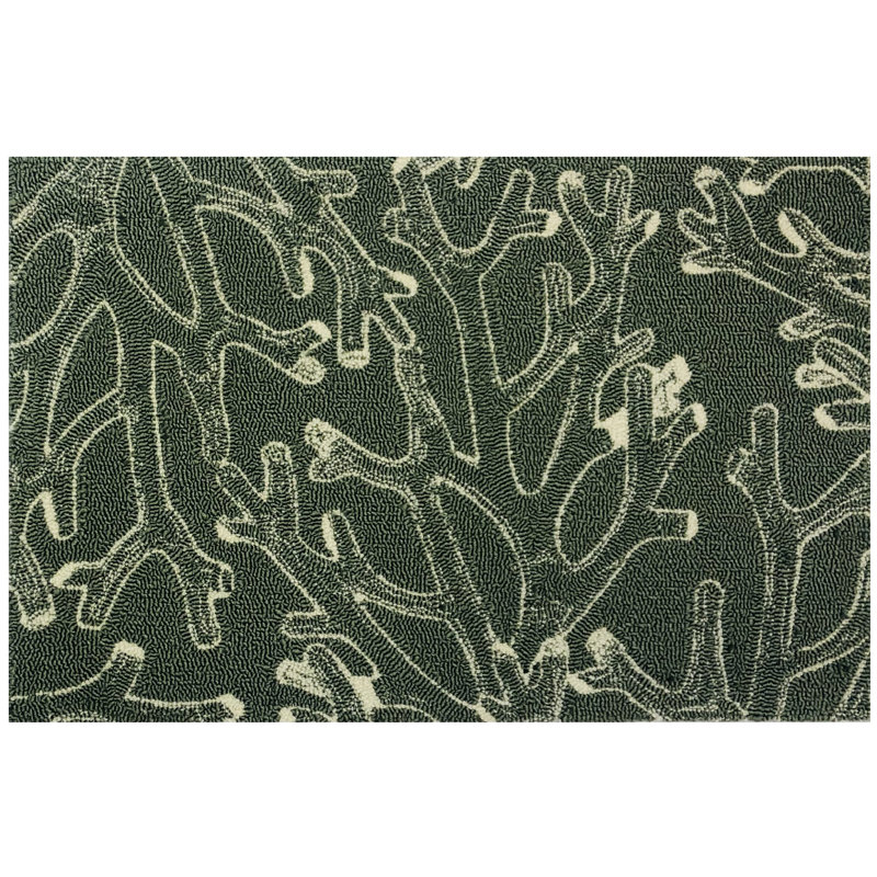 Melba Looped / Hooked Indoor / Outdoor Rug, Rectangle 2'6" x 4'