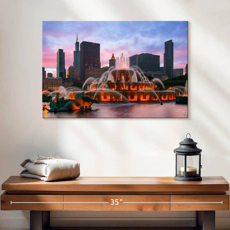 Lilie Iconic Buckingham Fountain, 16" H x 24" W