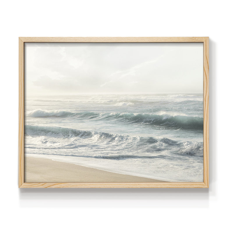 Gentle Waves -Framed Print - Restickable, H 8 po x l 10 po, Naturel