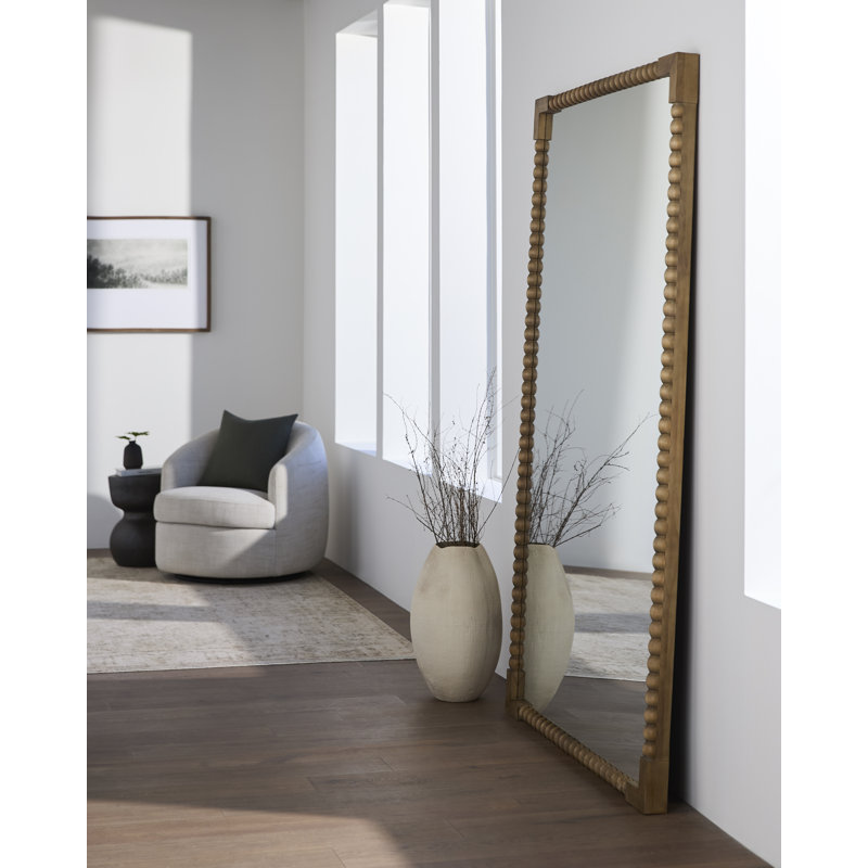 Galey Alix x Livabliss Lizzie Mirror, 80" H x 50" W , Brown Wood