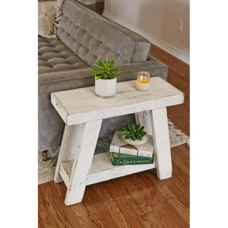 Table de bout en bois massif Papke