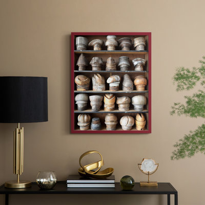 IgnatiussHatBlocksI Framed Print - Solid Wood