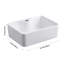 Belfry Bathroom 400mm L x 300mm W Chrome Ceramic Rectangular Sink