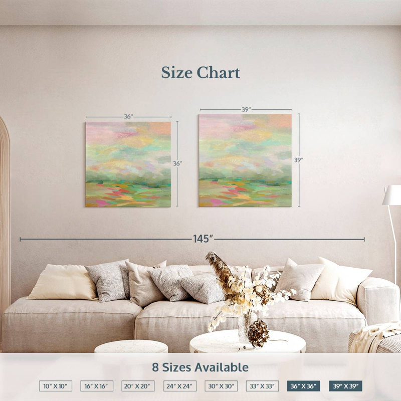 Avery Pastel Fields, H 36 po x l 36 po
