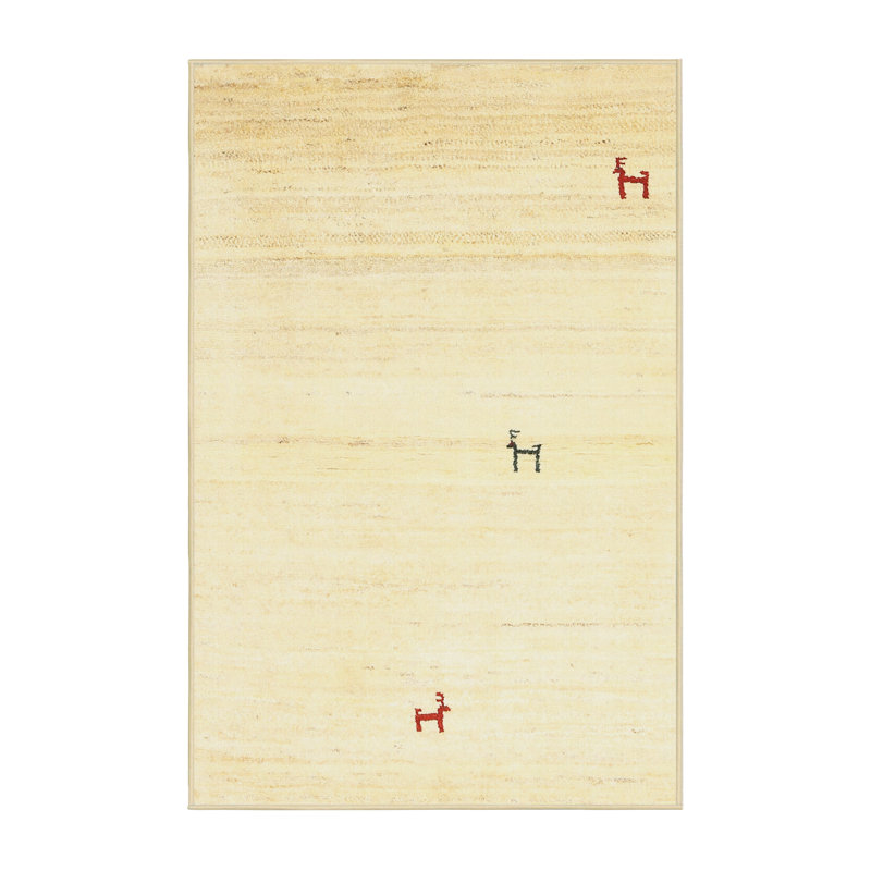 Surface beige contemporaine tapis, Rectangle 5 pi x 7 pi