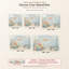 Papier peint tortue marine récif corallien sous-marin décoratif amovible-986333667-986333668