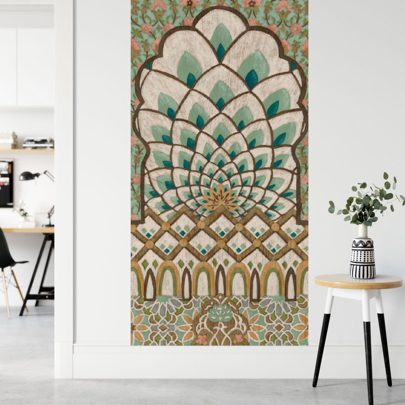 Norge Peacock Tapestry I 8' L x 45" W Wall Mural