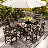 6-Person Hdpe Outdoor Dining Set-1938010583
