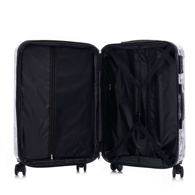 Ensemble de 3 valises avec valise à bagage multifonctionnelle grande capacité pour PC, roues universelles pour PC et verrouillage par mot de passe, facile à transporter, 20 à 24 pouces