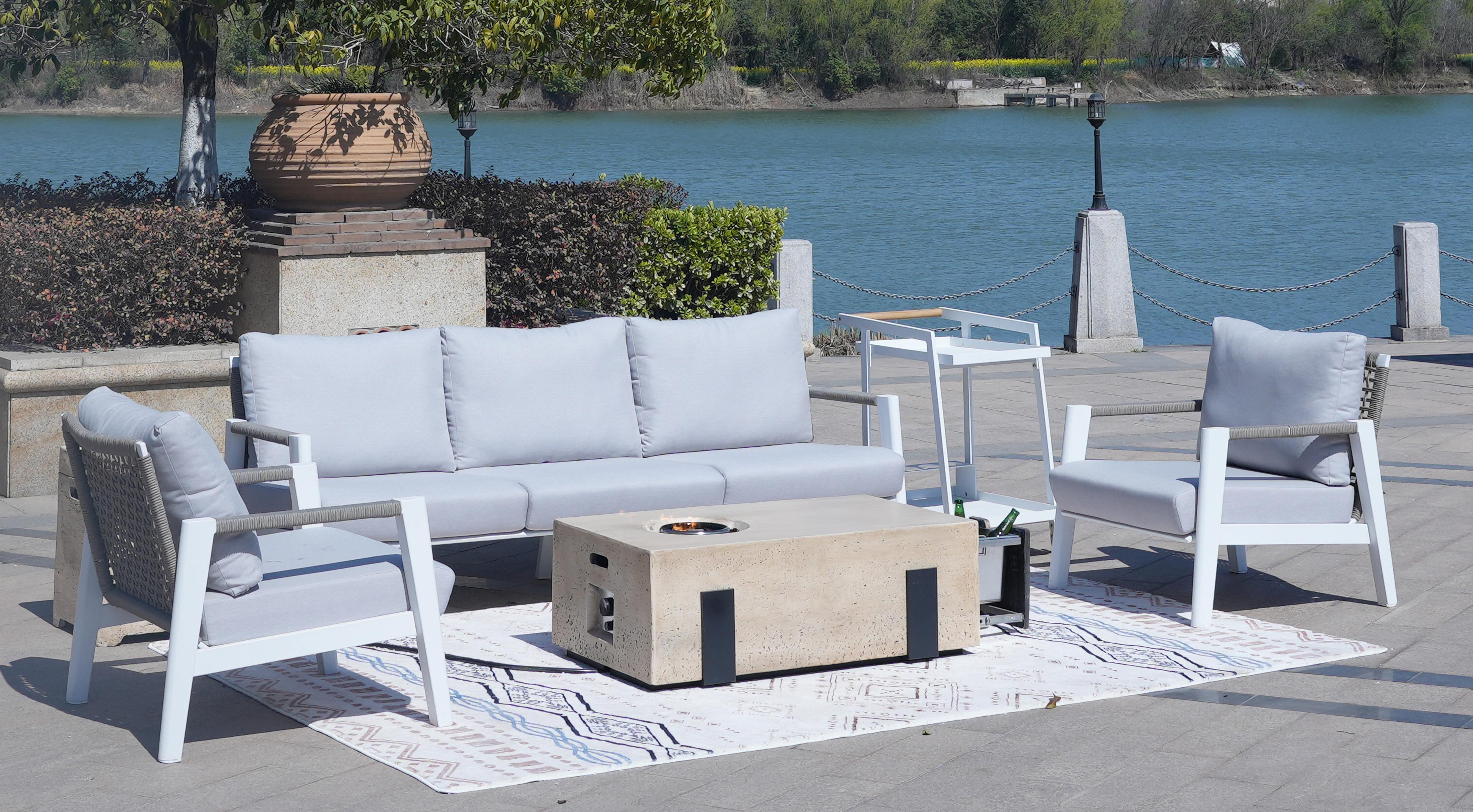 Latitude Run® Reuben Wicker/Rattan 5 - Person Seating Group With ...