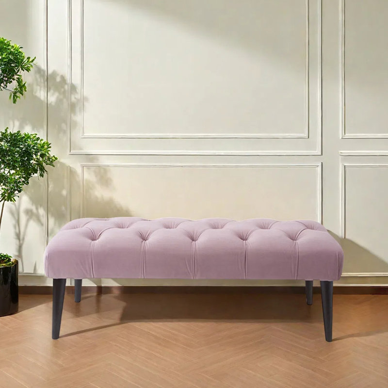 Boucle de banc de repos en tissu, Rose
