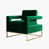 Velours vert est en rupture de stock